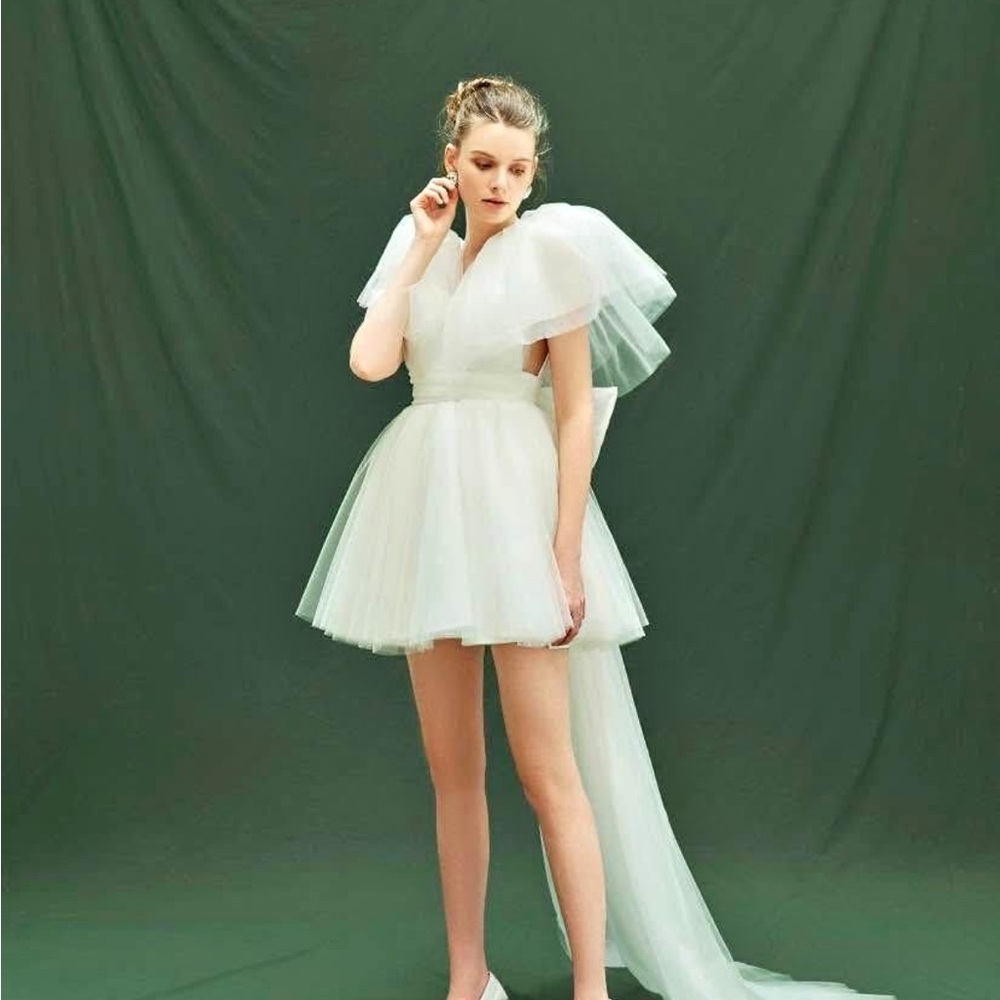 Chic White Tulle Wedding Dress Etsy Roselia Couture